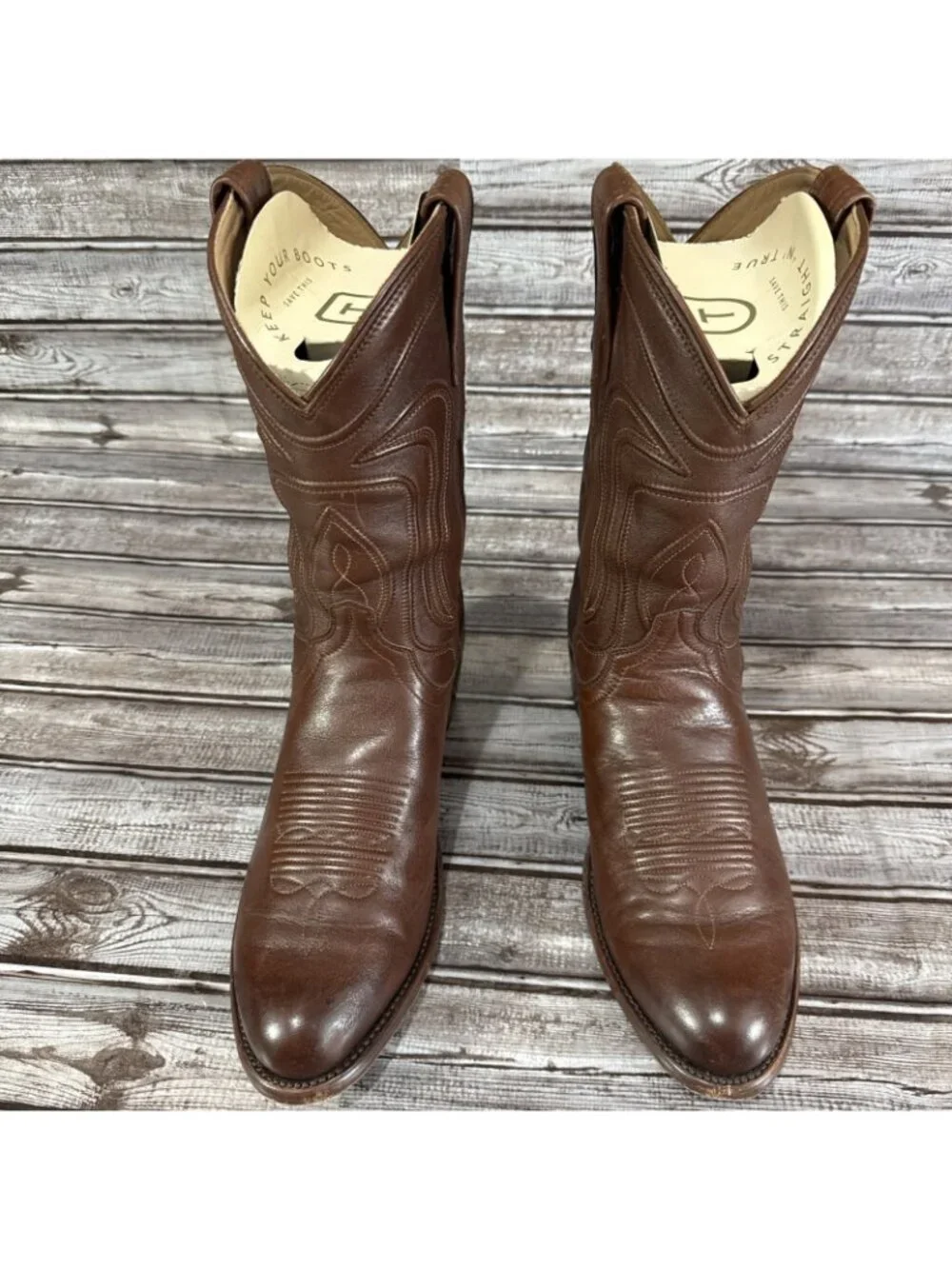 Tecovas The Cartwright Cowboy Boots Size 10.5 D color Bourbon Calf 90519